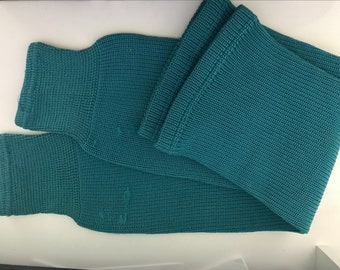 San Jose Sharks hockey teal- Team practice leggings from 1998-99 season auction ships FREE within USA