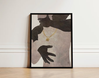 Minimalista Gay Arte Impresión Gay Hombre Pintura Enmarcada Arte Gay Bondage Pareja Gay Impresión Blanco y Negro Pareja Gay Luz 9