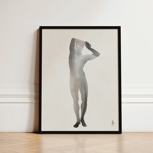Minimalist Gay Art Print Gay Male Painting Framed Gay Art Gay Male Dancer Print Art Deco Man Light 5