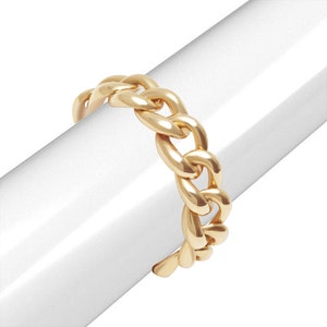 14k Gold Cuban Link Ring