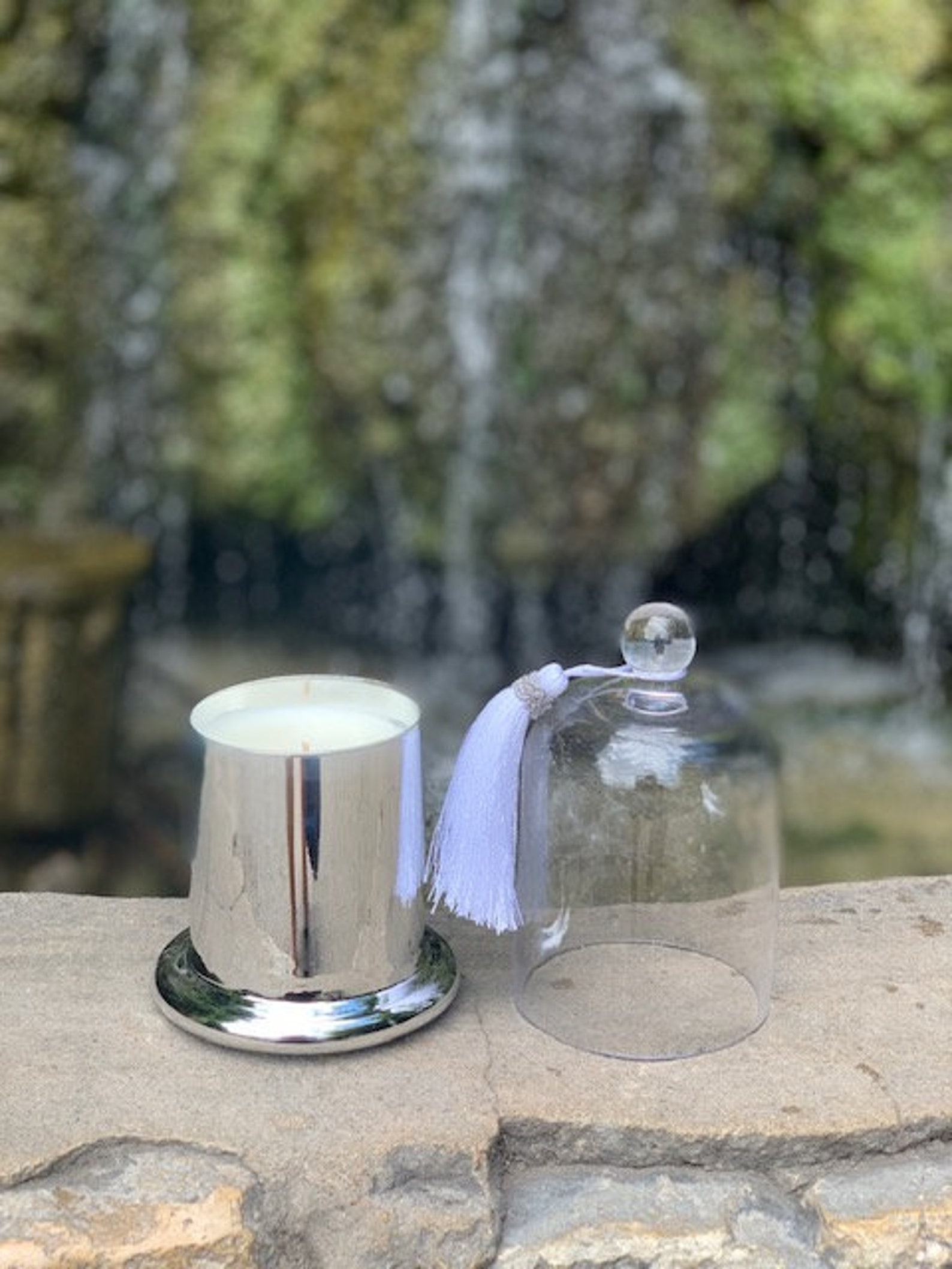 Elegant Candles In Glass Dome Unique Candles Elegant Vessel. Etsy