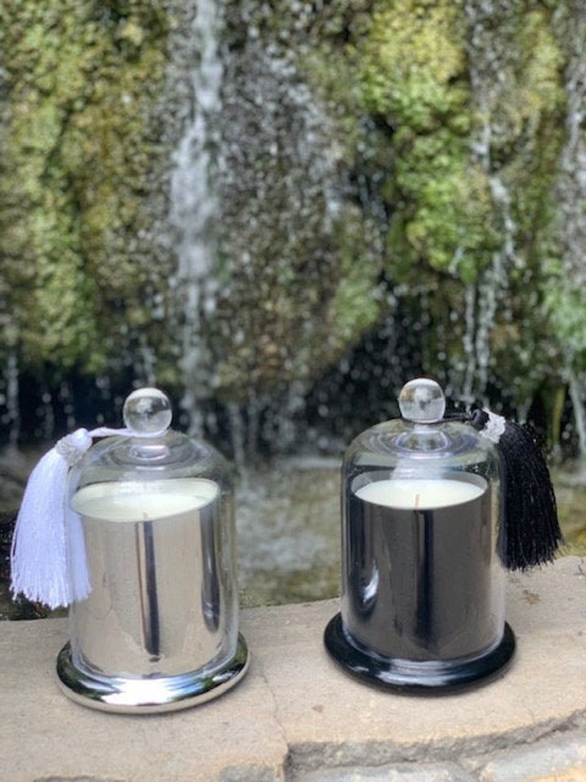 Elegant Candles In Glass Dome Unique Candles Elegant Vessel. Etsy