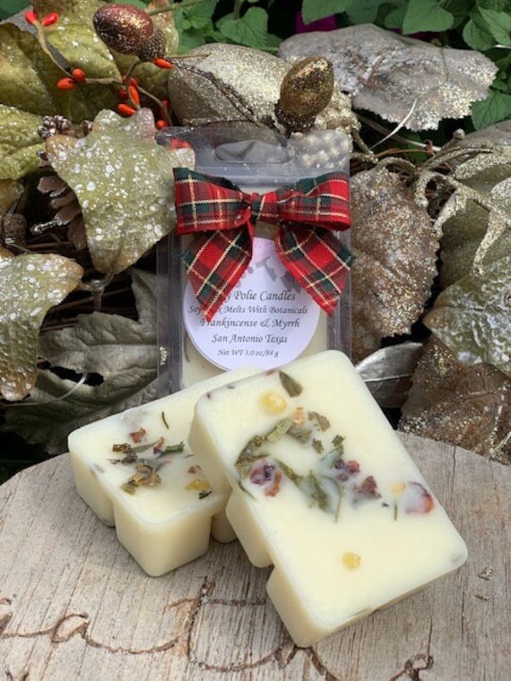Frankincense and Myrrh Scent, Natural Soy Wax Melts With Natural