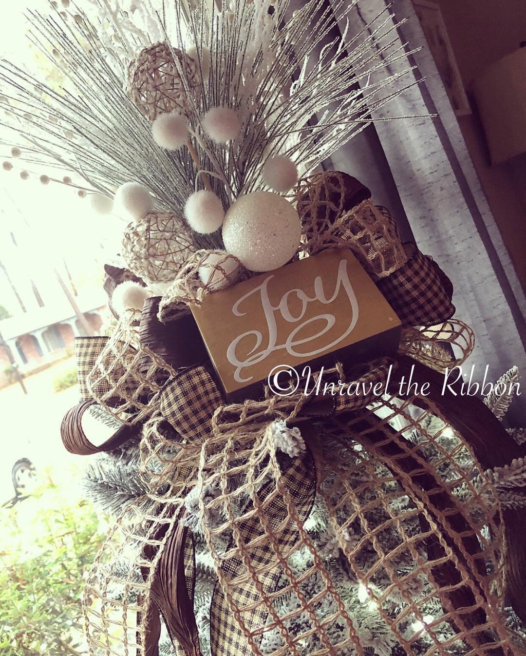 Joyful Farmhouse Tree Topper Etsy