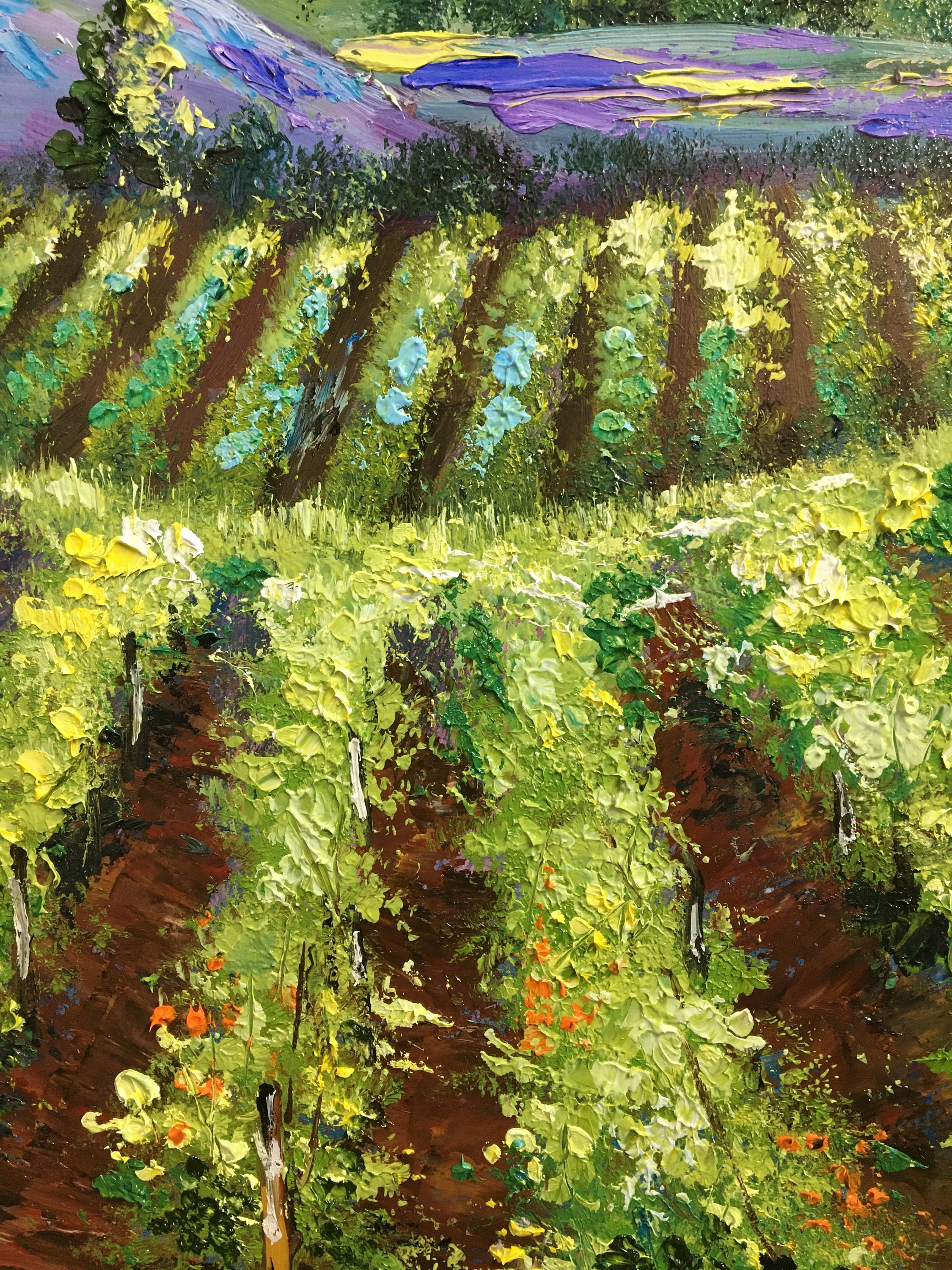 Napa Valley Painting California Original Art Impasto Oil Etsy