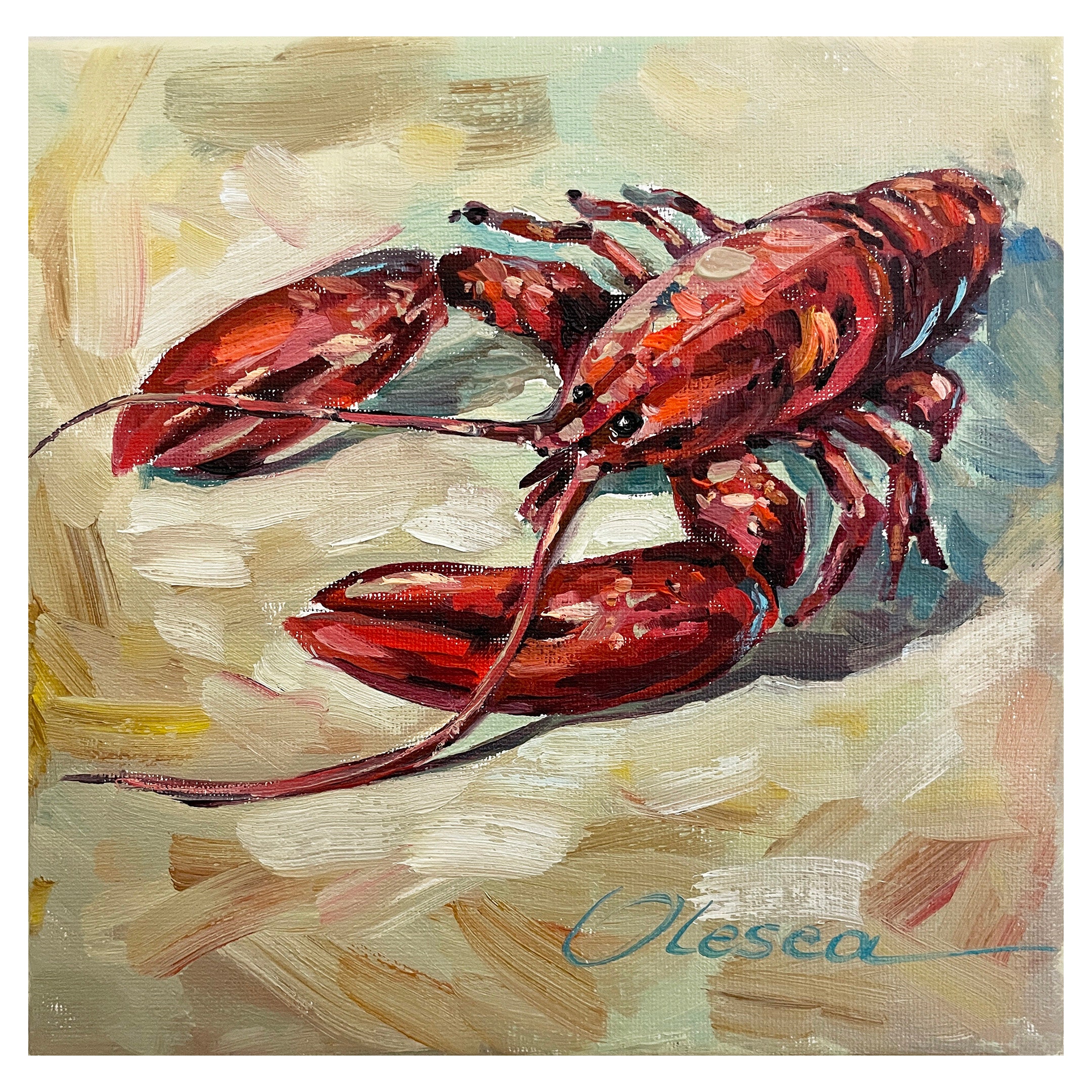 Lobster Oil Painting Sea Food Wall Art Maine Original Painting 8by 8 by  Artworkfromolesea - Etsy Canada