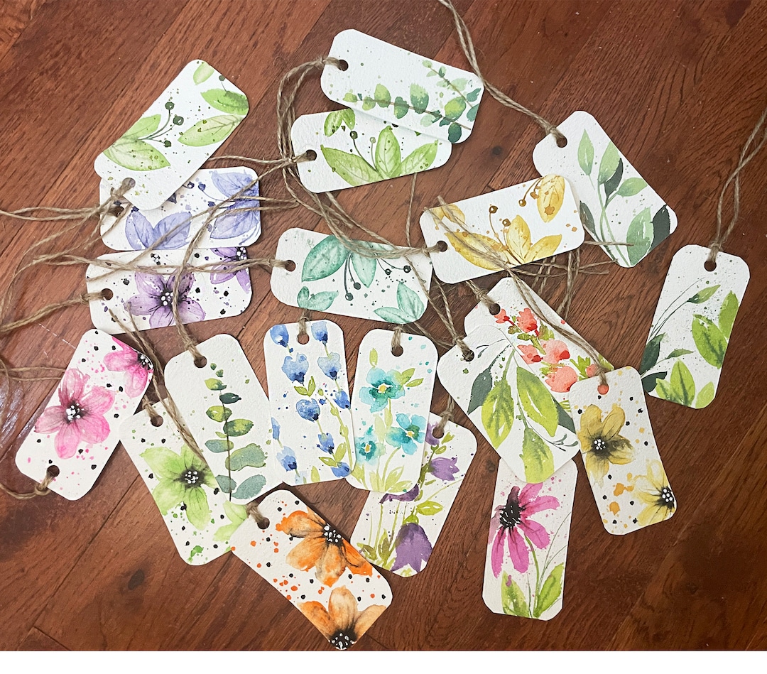 Original Hand Painted Gift Tags Assorted Gift Tags Handmade Gift Tags