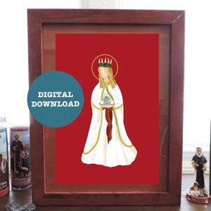 St. Lucia Minimalist Christmas Print - DIGITAL DOWNLOAD
