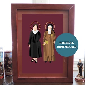 Edith Stein / St. Teresa Benedicta of the Cross Minimalist Print - DIGITAL DOWNLOAD