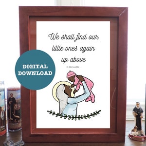 St. Zelie Martin "Little Ones" Print for Miscarriage & Infant Loss - Girl (DIGITAL DOWNLOAD)