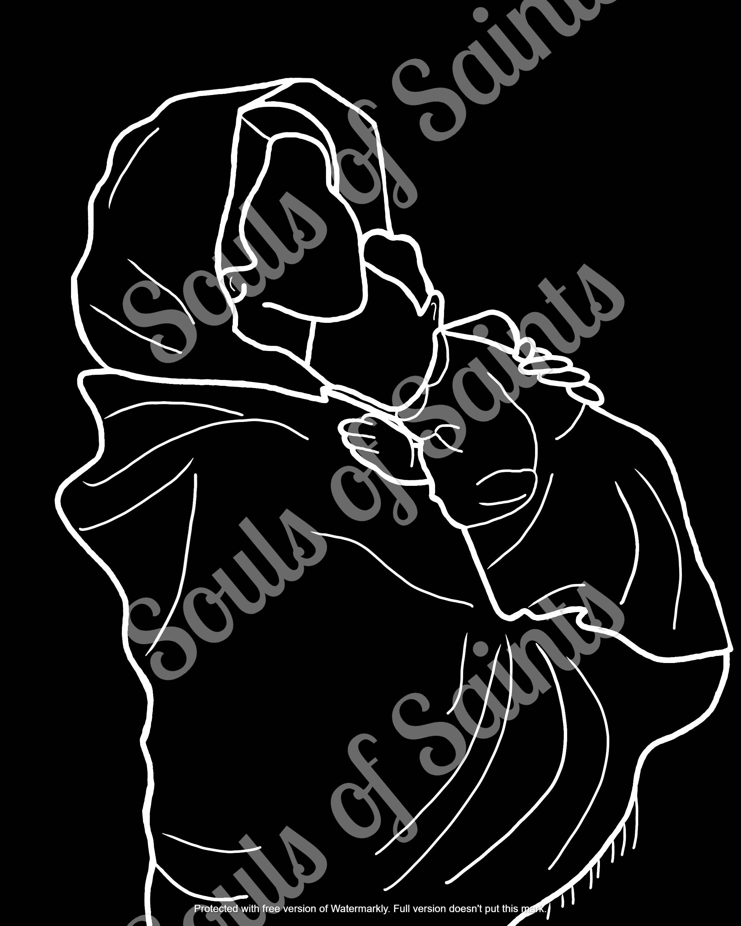 Madonna of the Streets Minimalist Print (DIGITAL DOWNLOAD) - Etsy