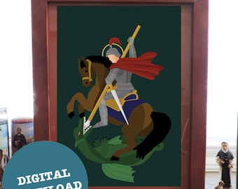 St. George minimalist print - DIGITAL DOWNLOAD
