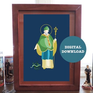St. Patrick Minimalist Print - DIGITAL DOWNLOAD