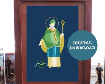 St. Patrick Minimalist Print - DIGITAL DOWNLOAD
