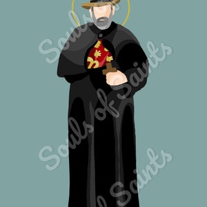 St. Damien of Molokai Minimalist Print - DIGITAL DOWNLOAD - Etsy