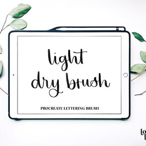 Leichte Trockenbürste | Procreate Lettering Brushes | Procreate Pinsel | Kalligrafie Pinsel | Kalligrafie Brush Procreate