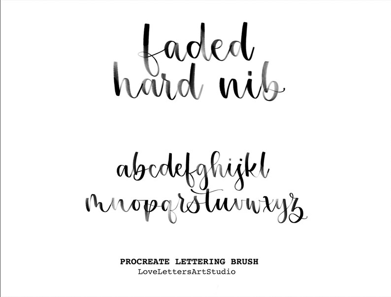 Lettering Brush Pack Procreate Lettering Brushes Beginner - Etsy