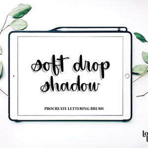 Pincel de letras Procreate de sombra suave / Pinceles de letras Procreate / Pincel Procreate / Pincel de caligrafía / Pincel de caligrafía Procreate