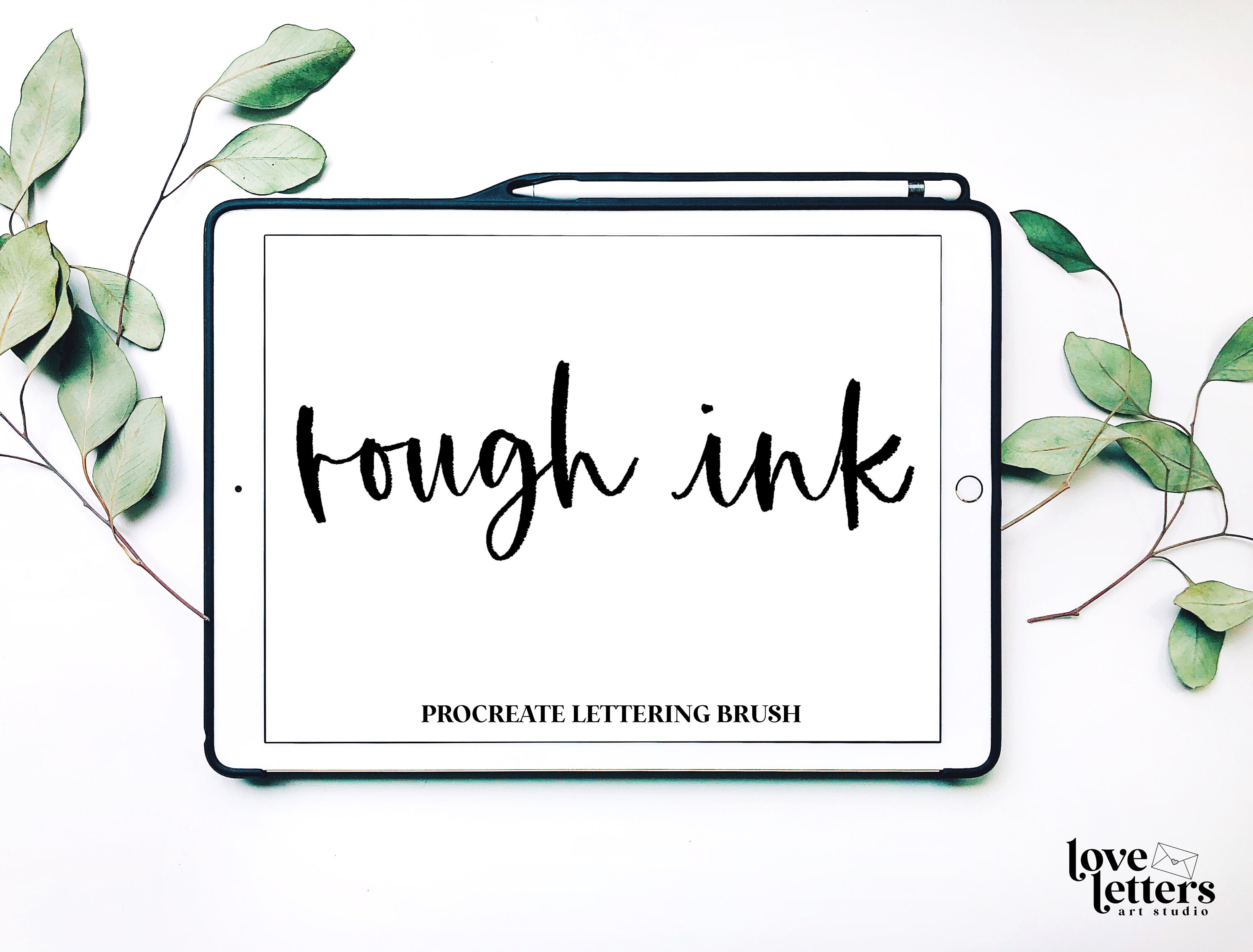 Rough Ink Lettering Procreate Brush | Procreate Lettering Brushes | Procreate Brush | Calligraphie Pinceau | Calligraphie Pinceau Procreate