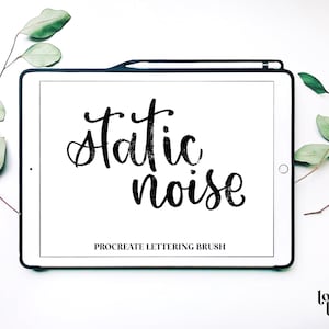 Static Noise Procreate Brush | Procreate Lettering Brushes | Procreate Brush | Calligraphy Brush | Calligraphy Brush Procreate