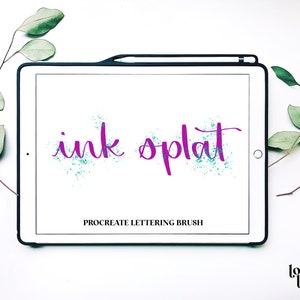 Ink Splat Multicolor Brush | Procreate Lettering Brushes | Procreate Brush | Calligraphy Brush | Calligraphy Brush Procreate
