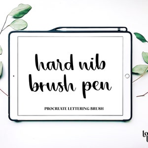 Hard Nib Lettering Brush | Procreate Schriftzug Pinsel | Procreate Pinsel | Kalligraphie Pinsel | Kalligraphie Pinsel Procreate