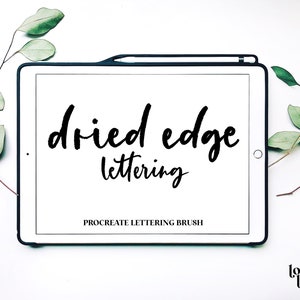 Getrockneter Tintenrand Schriftzug | Procreate Lettering Brushes | Procreate Pinsel | Kalligrafie Pinsel | Procreate Pinsel | Schriftzug Procreate |