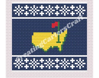 マスターズ スノーフレーク セーター クロスステッチチャート