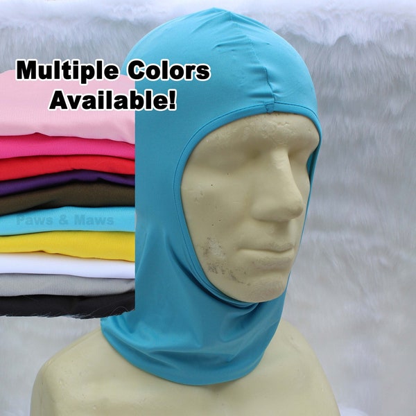 Fursuit Balaclava Cooling Dino Mask Hood Head Base Liner Lycra Spandex