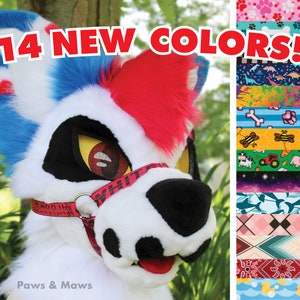 Museruola in nylon per tuta da pelliccia, larghezza 1 pollice - 14 NUOVI COLORI!