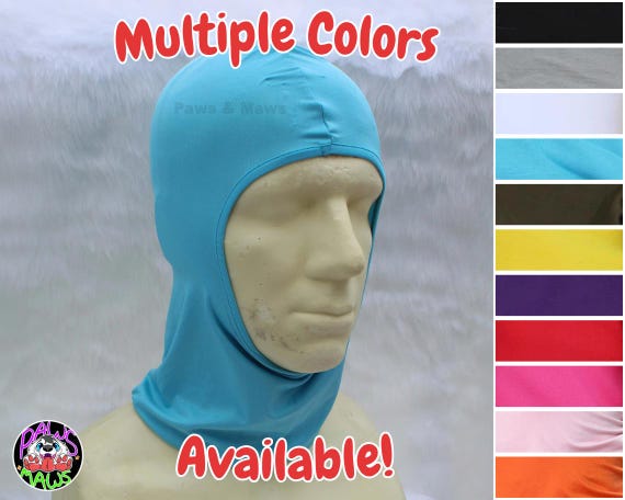Fursuit Balaclava Cooling Dino Mask Hood Head Base Liner Lycra Spandex