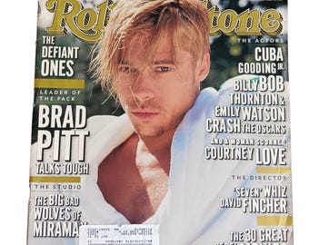 Vintage Rolling Stone Magazine, Brad Pitt Cover, 1997 Issue