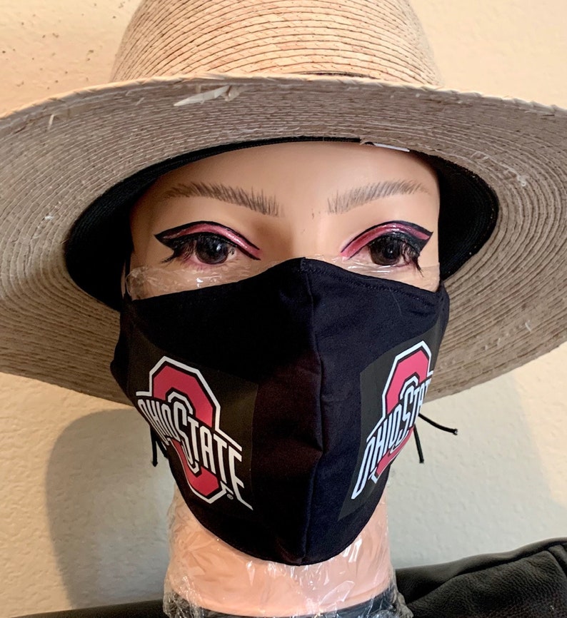 Ohio State Unisex Face Mask With Filter Pocket and Adjustable Etsy