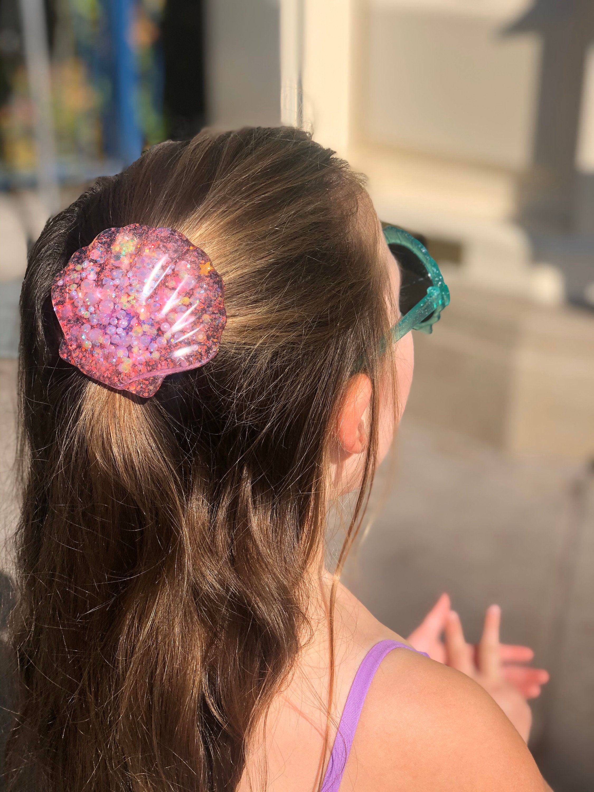 Seashell Hair Clip Etsy