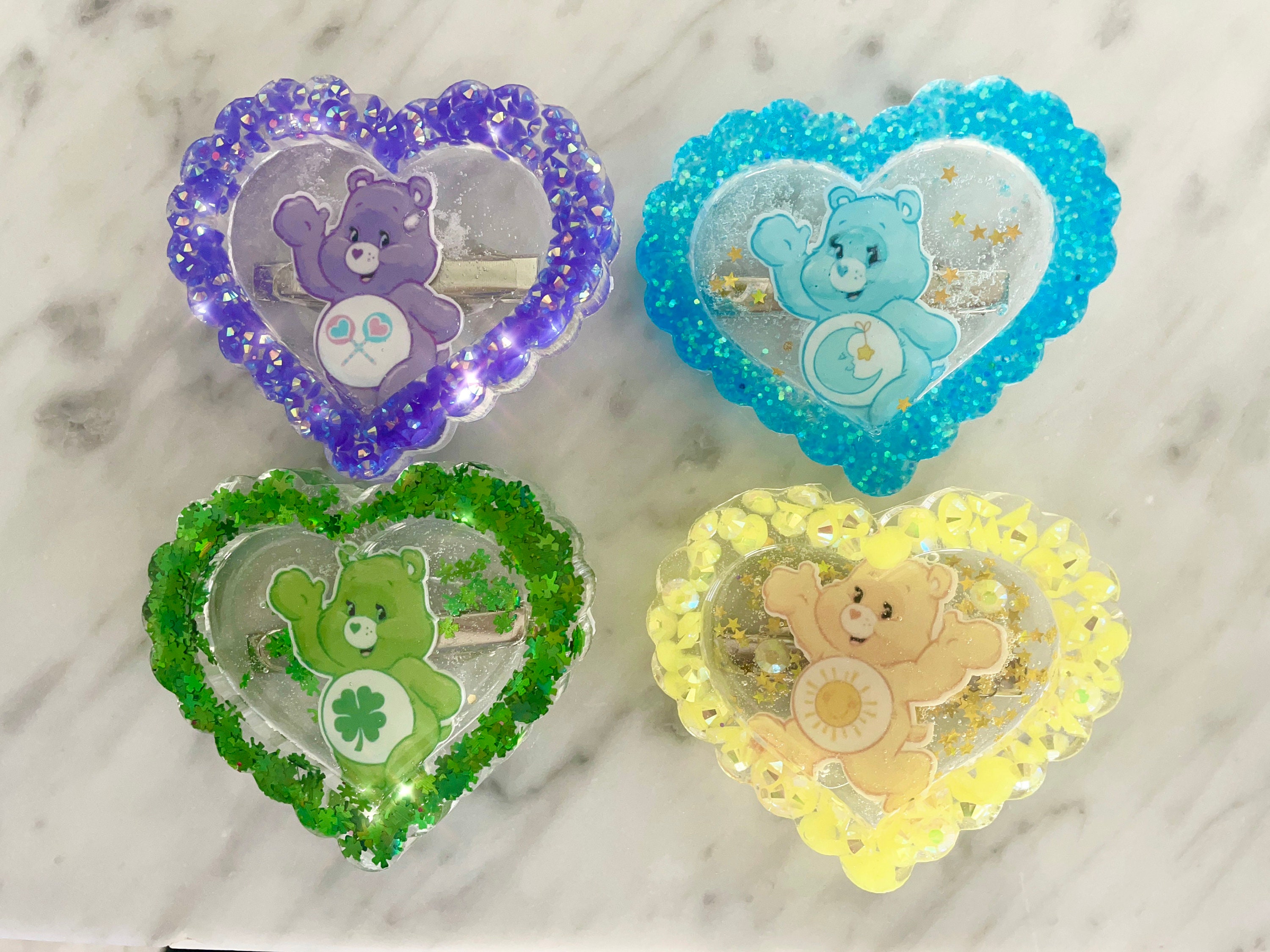 Care Bear Hair Clips Etsy