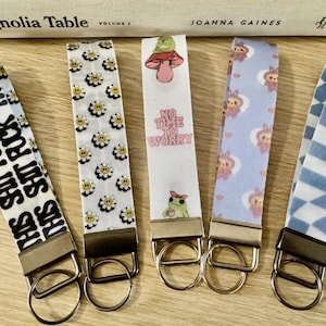 Funny Sarcastic Wristlet Keychain: Bold Polyester Key Fob