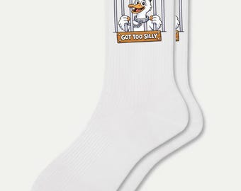 Silly Goose in Jail Socks