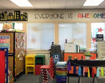 Everyone is AWESOME Print, Classroom Decor (Downloadable)