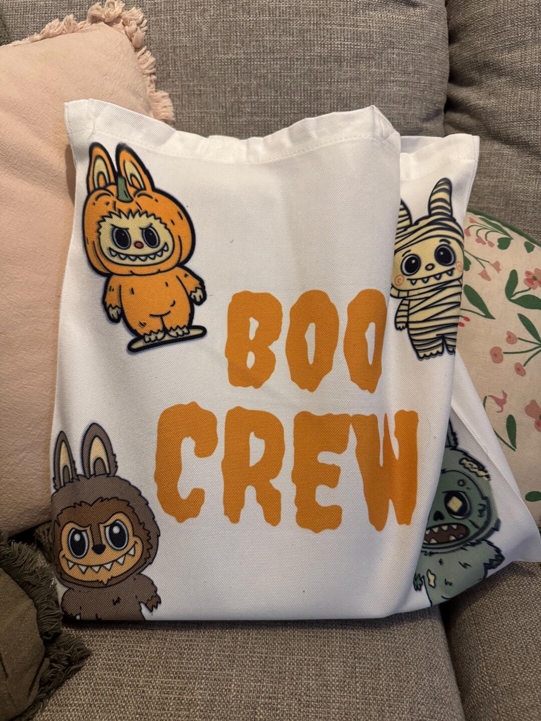 Labubu Inspired Boo Crew Tote - Etsy