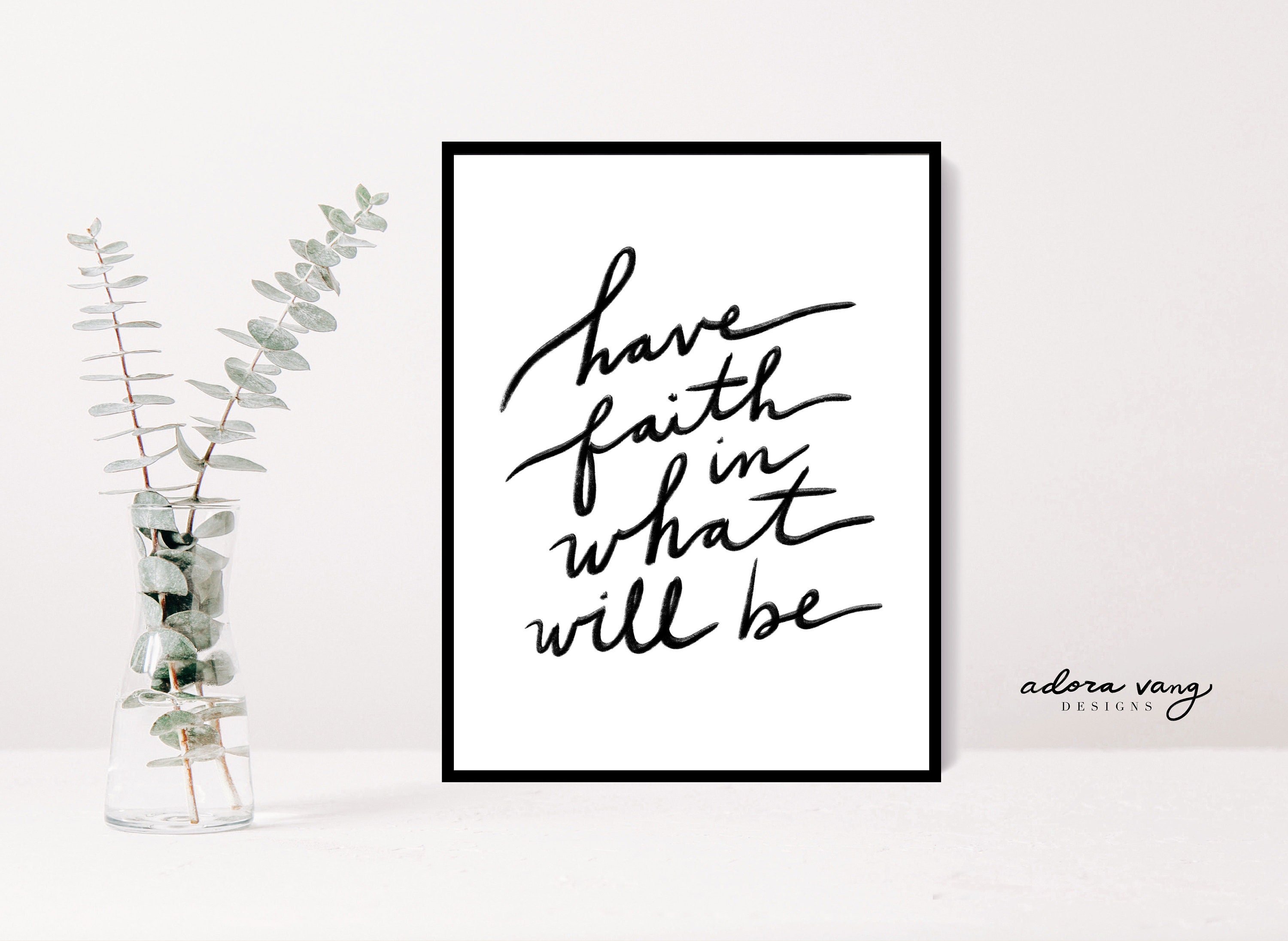 Printed Have Faith Wall Art Faith Wall Art Christian Faith Etsy