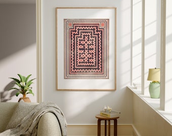 Hmong Baby Carrier | Hmong Pattern Wall Art, Hmong Baby Nursery Art, Hmong Wall Art Digital Download