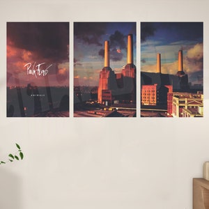 Pink Floyd Animals Poster Set of 3 Prints 3 Piece Printable - Etsy