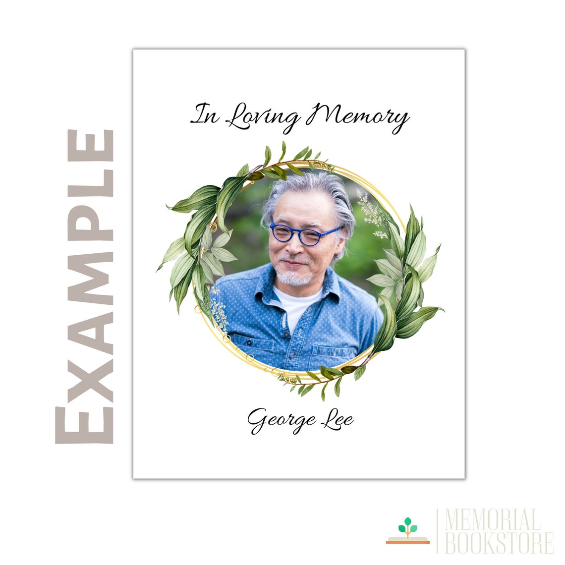 Funeral Guest Book Pages With Personalized Photo, Celebration of Life
