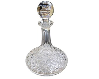 Waterford Crystal Ships Decanter and Stopper Alana