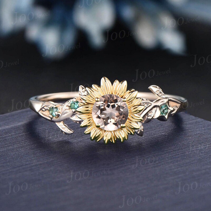 Sunflower Ring - Etsy