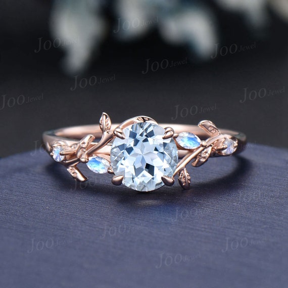 Moon stone march birthstone cheap ring