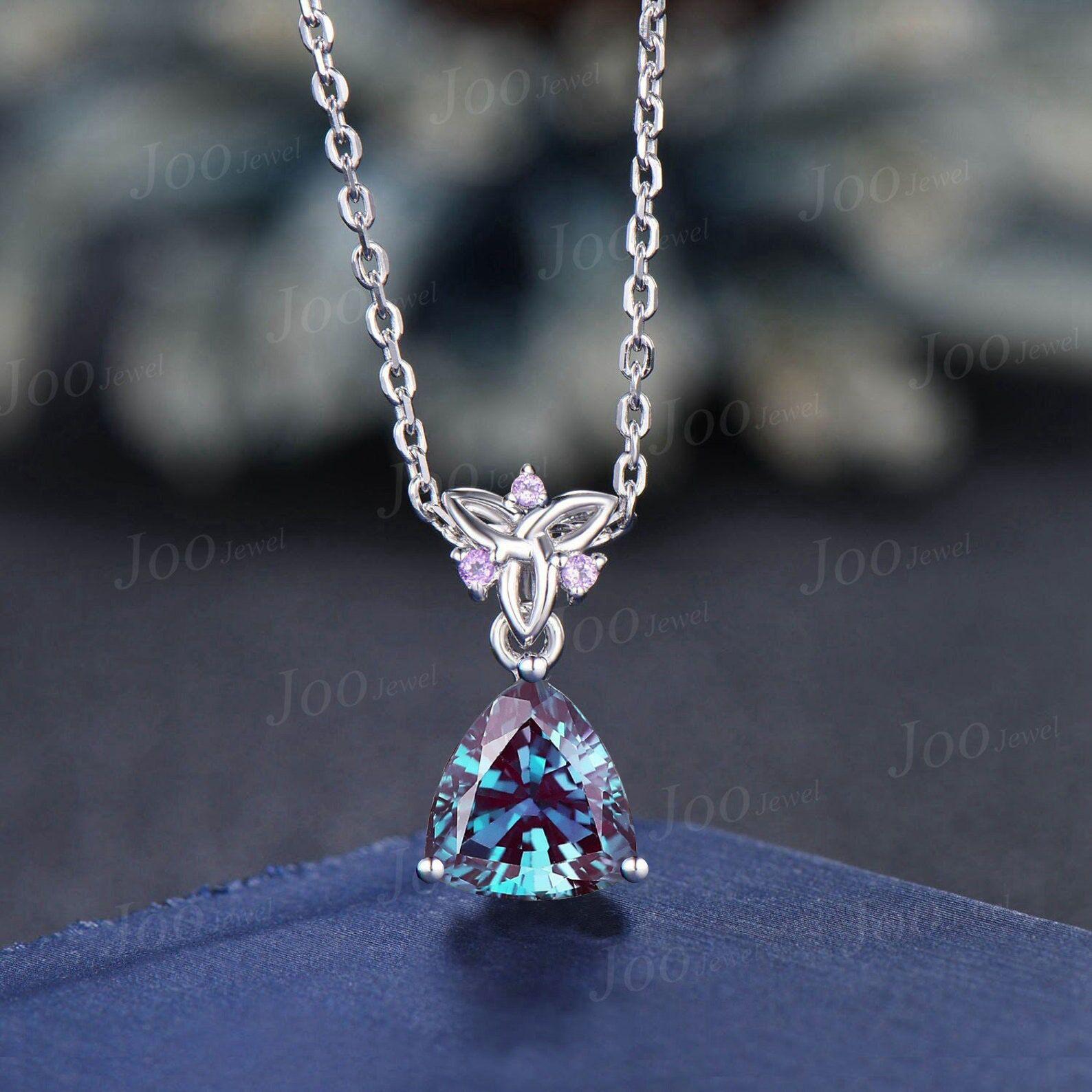 Belle pierre d'Alexandrite multicolore certifiée Alexandrite en vrac 10 carats taille poire Excellente coupe et qualité Alexandrite à facettes - France