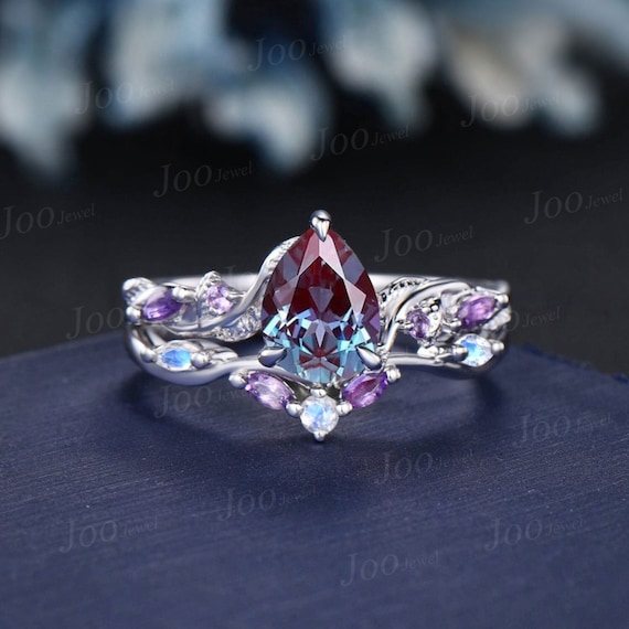 Natural color sale change alexandrite rings