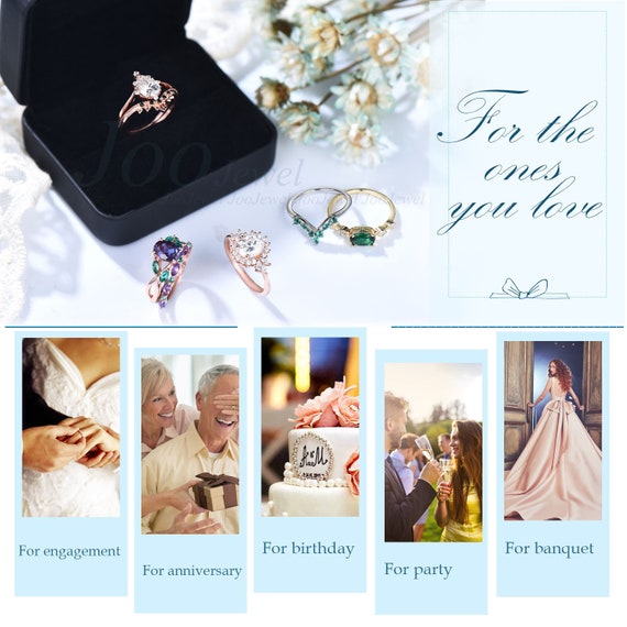 Custom Pear-Shaped Gemstone Ring – Sterling Silver Engagement & Wedding Promise Ring For Women | Handmade, Size 4–12, Perfect For Daily & Special Occasions - View #4