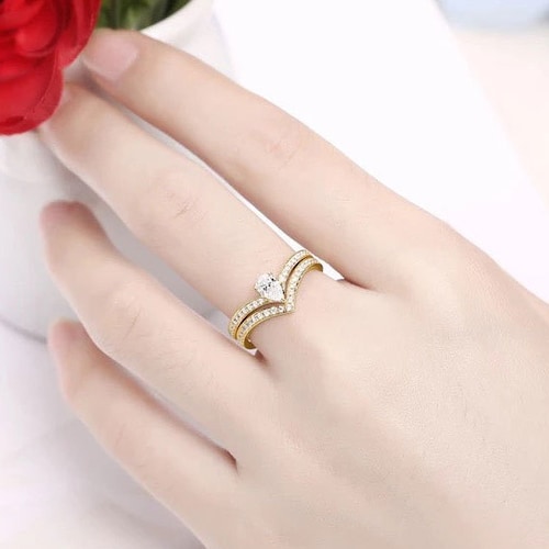 K Princess Cut Alexandrite Engagement Rings Vintage Trinity